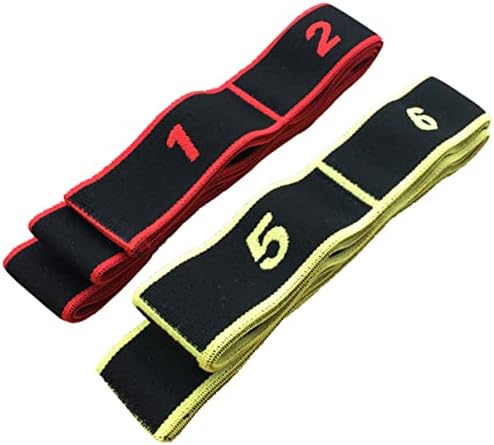 חגורת כושר Besportble 3 PCS ציוד כושר רצועה אלסטית נשים אדומות אימון רב-פונקציונלי מסייע לחגורת אימון יוגה, חגורת