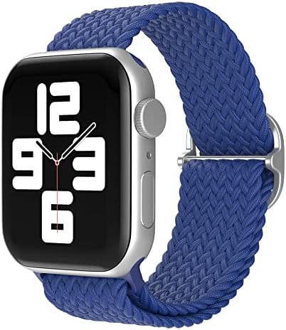 להקות RHD IWatch תואמות להקת Apple Watch 38 ממ 40 ממ 41 ממ 42 ממ 44 ממ 45 ממ, החלפת ניילון נמתחת רצועות שעון