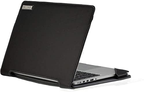 Broonel - סדרת פרופיל - מארז מחשב נייד עור שחור תואם למחשב נייד ASUS M515DA 15.6 אינץ '