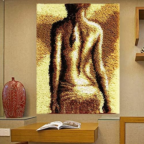 ערכות שטיח וו תפס עשה זאת בעצמך אמנות דפוס רקע גוף אדם מעולה, רקמה רקמה סרוגה כרית שטיחים גדולים מתנה יצירתית