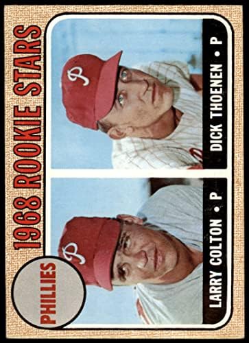 1968 Topps 348 Phillies Rookies לארי קולטון/דיק תואן פילדלפיה פיליז אקס/MT+ פיליס