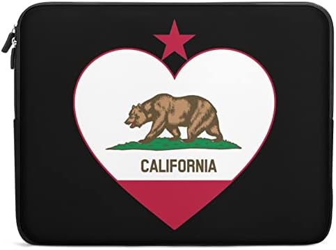 שקית שרוול מחשב נייד דגל קליפורניה נושאת תיק תיק נשיאה כיסוי מחברת מחברת מגן מתקנים 10 אינץ '-7 אינץ'