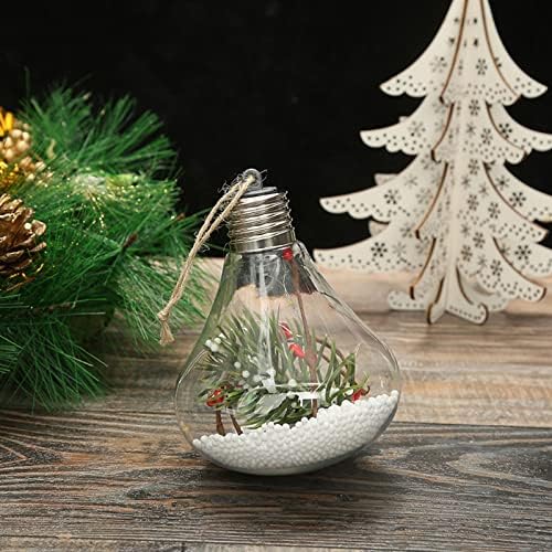 תלייה של זרנים חיצוניים חיצוניים מנורה LED שקופה נורה שטוחה נורה חג המולד מנורת בקבוק בקבוק קישוט יצירתי