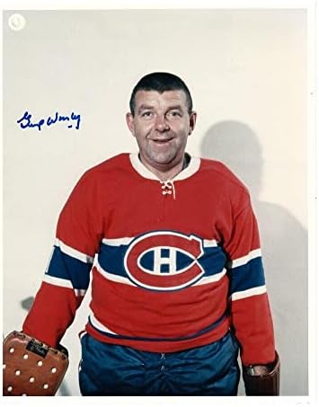 Gump Worsley חתמה על מונטריאול קנדינס 8 x 10 צילום - 70658 - תמונות NHL עם חתימה