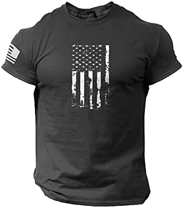 חולצות 4 ביולי לחולצות שריר קיץ חולצת טי קיץ יום עצמאות גרפית ארהב דגל אמריקאי דגל גדול וגבוה