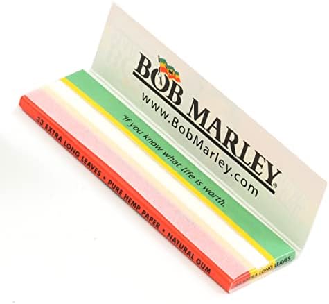 בוב מארלי מלך מתגלגל נייר 110 ממ טהור קנבוס סיגריות עישון נייר
