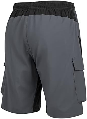 מכנסי מטען לטיולי גברים של Vayager מכנסיים קצרים משקל קל משקל עם מכנסי נסיעות חיצוניים מזדמנים לקמפינג דיג