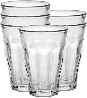 סט כוסות זכוכית שקופה של דוראלקס-פיקאריד 12 חלקים