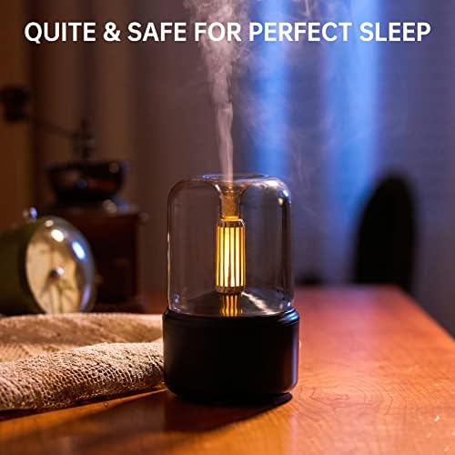 מפזר שמן אתרי אינפנסו, מפזרים של 180 מל לחדר שינה, ארומתרפיה מפוזרת אורות לילה LED לחדר שינה