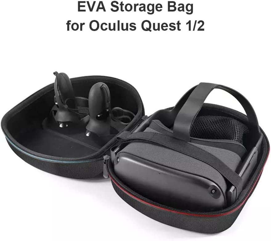 נשיאת נסיעות נשיאה עבור Oculus Quest 2 Quest VR אוזניות מגע בקרי מגע קשיח קשיח EVA מארז VANPOUPLE/FOOCULUS/FOOCULULAS/תיק