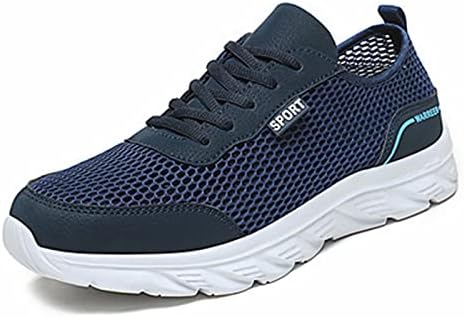 נעלי דרכים של מאמני גברים בג'רי - נעלי ריצה נושמות של רשת מזדמנים נושמת עבור כושר ספורט כושר כושר