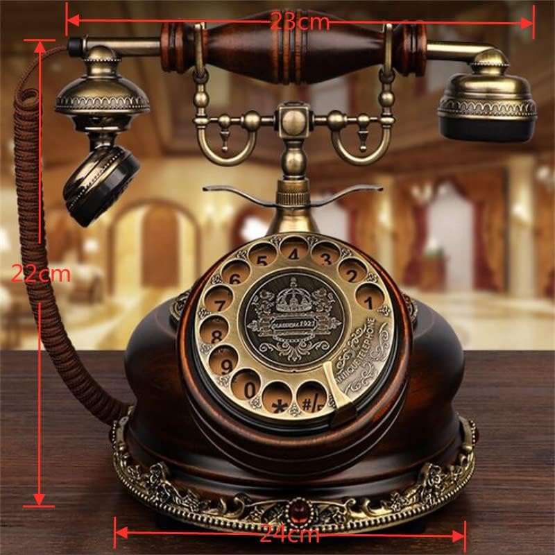 גאוני טלפוני חיוג סיבוב רטרו רטרו טלפון טלפון סגנון ביתי בסגנון אירופאי קישוט קו קווי