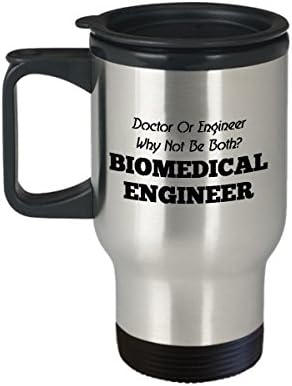 מהנדס ביו -רפואי ספל נסיעות קפה הכי טוב מצחיק רופא רפואי כוס תה כוס תה מושלם לגברים רופאים או מהנדס נשים מדוע