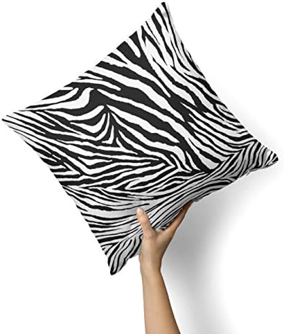 הדפס זברה טון iirov - עיצוב בית דקורטיבי בהתאמה אישית מכסה כרית כרית מקורה או חיצוני פלוס כרית לספה, מיטה