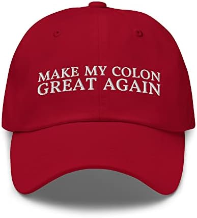 להפוך שלי מעי גס נהדר שוב אבא כובע - מצחיק סרטן מעי גס רקום כובע-מתנה לאחר ניתוח מעי גס-כריתת קולקטומיה