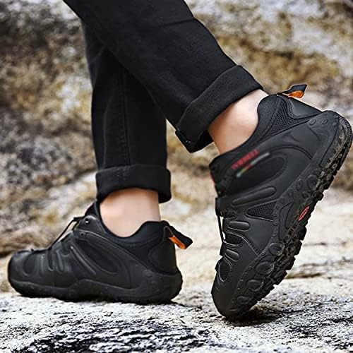 נעלי ריצה של שביל gemeci גברים נעלי ריצה שחורות אטומות למים לגברים נעלי טיול אתלטיות נושמות חיצוניות לטיולים