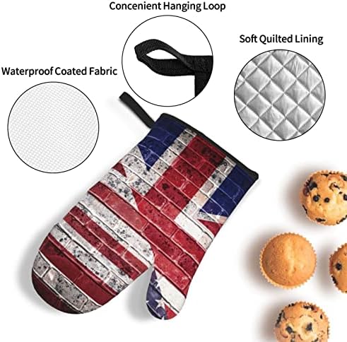 קיר דגל בריטי אמריקאי עמיד בפני חום עמיד לתנור ומערכות מחזיקי סיר