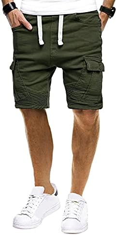 מכנסי ספורט לגברים קצרים טהורים תחבושת כיס מכנסי טרנינג רופפים מכנסיים קצרים מכנסיים קצרים