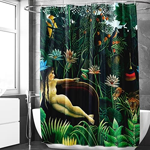 אמנות ברקין סט וילון מקלחת אמבטיה עם עיצוב אמנות מופשט 70x70 אינץ