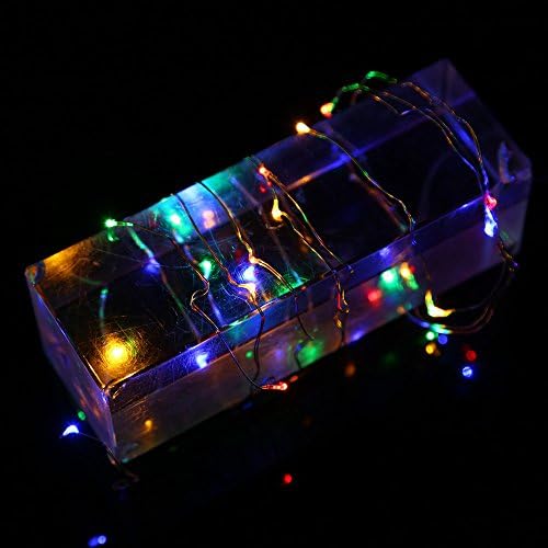 RUIVE 1/2/3/5 מ 'מיתרים תאורת פיות 10 LED מיני סוללה מופעלת נחושת מופעלת על חג המולד מנורת חתונה למסיבה