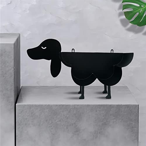 HQSGDMN מחזיק נייר טואלט כלב מעמד אחסון רקמות אמבטיה מתכת שחור, מחזיקי רקמות בעלי חיים מצחיקים