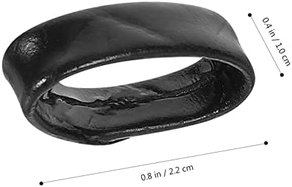 צפייה באולטקנובו טבעת טבעת עור החלפת עור מחזיק פס 6 יחידות שעון עור שומר רצועת שומר 18 ממ 20 ממ 22
