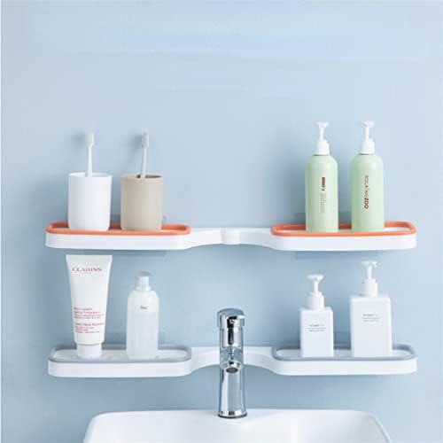 מדפי קיר AHFAM לחדר אמבטיה 180 ° מתלה מתלה מתלה קיר רכוב סבון סבון סבון מתלה נטול אגרוף מארגן אמבטיה מתקפל