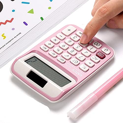 Cujux 10 ספרות מחשבון שולחן כפתורים גדולים כפתורי כלי חשבונאות פיננסיים ניידים עם שרוך