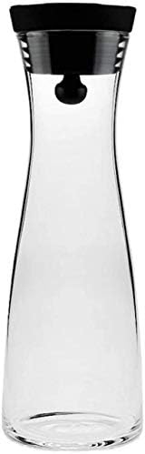 Chaiodengzi 1.8 ליטר / ליטר קארף כד מים בורוסיליקט מיץ פרח פרח שתייה זכוכית קומקום גדול שקע