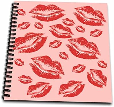 3 דרוזה מכסה אותי בנשיקות שפתון אדום פלרטטני כיף - ציור ספרים