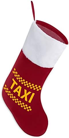 לוגו מונית בהתאמה אישית של גרב חג המולד חג המולד המסיבה המשפחתית קישוטי תלייה