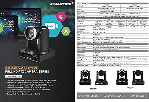 Lilliput Avmatrix PTZ1270-30X Full HD PTZ Camera Camer