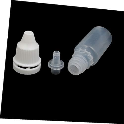 X-DREE 10 מל PE סחיטת פלסטיק טפטפת טפטפת מיכל בקבוק מיכל לבן צלול 10 יחידות (10 מל PE סחיטת פלסטיק טפטפת טפטפת
