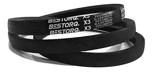 Bestorq A51 או 4L530 V חגורה, גומי עטוף קלאסי X3 V-BELT, שחור, 53 היקף חיצוני x .51 רוחב x .34 גובה, חבילה של