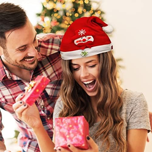 1 מחשב צבי חג המולד רך סנטה כובע חג המולד כובע חג המולד כובעי סנטה כובע עבור חג המולד המפלגה המפלגה