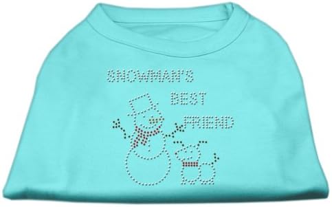 מוצרי חיות מחמד של מיראז '16 אינץ' חבר שלג שלג ריינסטון חולצת הדפסה לחיות מחמד, X-LAGE, אקווה