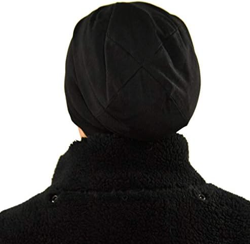 בית-X שחור שחור מרופד סאטן כפה, כובע לנשים, שעועיות חמודות 10 L x 10 w