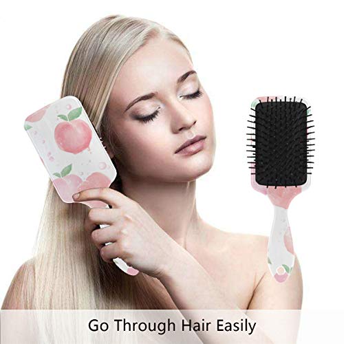 מברשת שיער של כרית אוויר של VIPSK, אפרסק ורוד צבעוני פלסטיק, עיסוי טוב מתאים ומברשת שיער מתנתקת