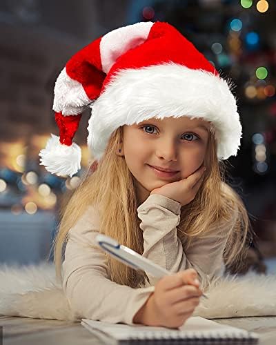 חג המולד סנטה שדון כובע סוכריות חג נושא מסיבת כובעי אדום ולבן חג המולד קישוט כובע ארוך