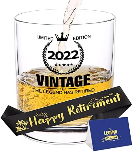 מתנות פרישה לגברים נשים 2022 כוסות וויסקי קישוטי מסיבת פרישה האגדה פרשה מתנות איסור פרסום לעמיתים