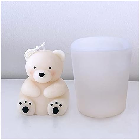 2 גודל 3D דוב גומי חמוד דוב גומי סיליקון ארומה בעבודת יד עובש נרות DIY סבון שוקולד עובש תכשיטים תכשיטים תכשיטים