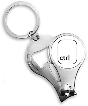 סמל מקלדת Ctrl Art Deco מתנה מתנה ציפורניים ניפר טבעת מפתח שרשרת מפתח פתיחת בקבוקי בקבוק