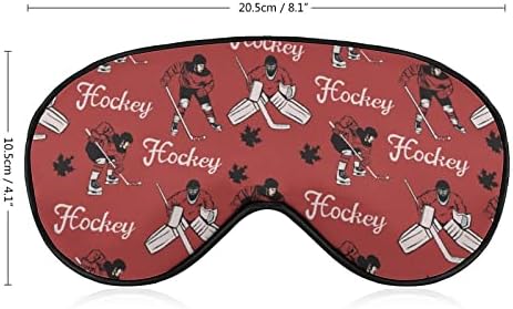שחקני הוקי קנדיים מסיכת עיניים שינה מכסה עיניים עם בלוקים רצועה מתכווננת עיוורת נלהבת לנסיעות יוגה