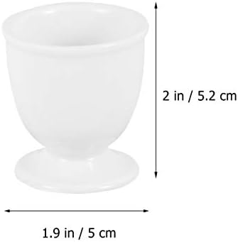 קבילוק ביצת כוס 3 יחידות פורצלן ביצת כוסות לבן ביצה מחזיק מעמד מבושל ביצת כוסות סט שולחן מטבח