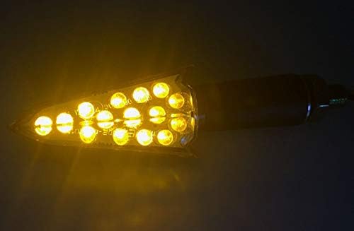 מוטורטוגו שחור חץ ארוך גזע הפעל אותות הוביל אורות מצמוצים אינדיקטורים תואם עבור 2007 טריומף דייטונה 675