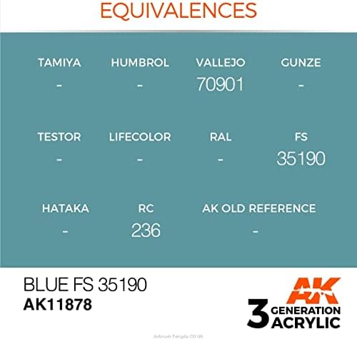 AK Acrylics 3Gen Aircraft AK11878 Blue FS 35190