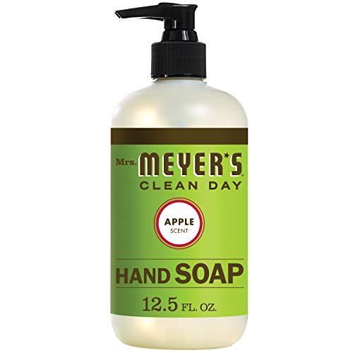 סבון הידיים של גברת מאייר, עשוי משמנים אתרים, פורמולה מתכלה, תפוח, 12.5 פלורידה. עוז-חבילה של 6