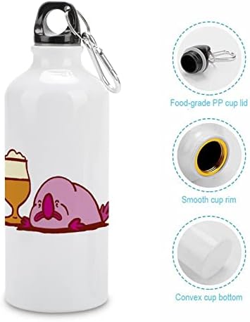 Blobfish Beer Sports Sports Water בקבוקי ואקום אלומיניום מבודד לשימוש חוזר עם ספל מכסים לקמפינג אופניים