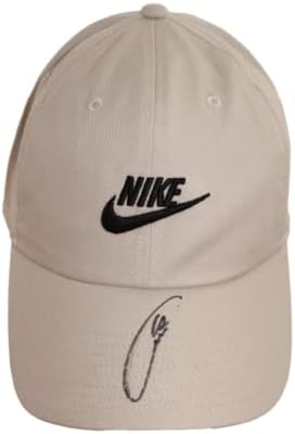 קרלוס אלקרז חתם על חתימה כובע טניס נייקי כובע ב 'עם אימות ג ' יימס ספנס ג' יי. אס. איי. קוא - שחקן