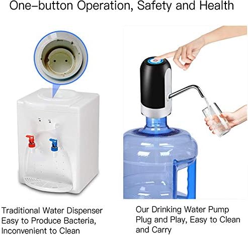 מתקן בקבוק מים 5 ליטר מים בקבוק משאבת טעינה אוטומטי שתיית מים משאבת נייד חשמלי מתקן מים מים בקבוק מתג